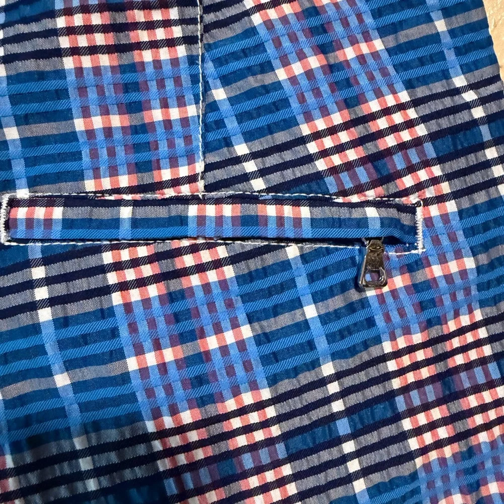 Bugatchi‎ Plaid Swim Shorts Size 34 Lined Mesh Pockets